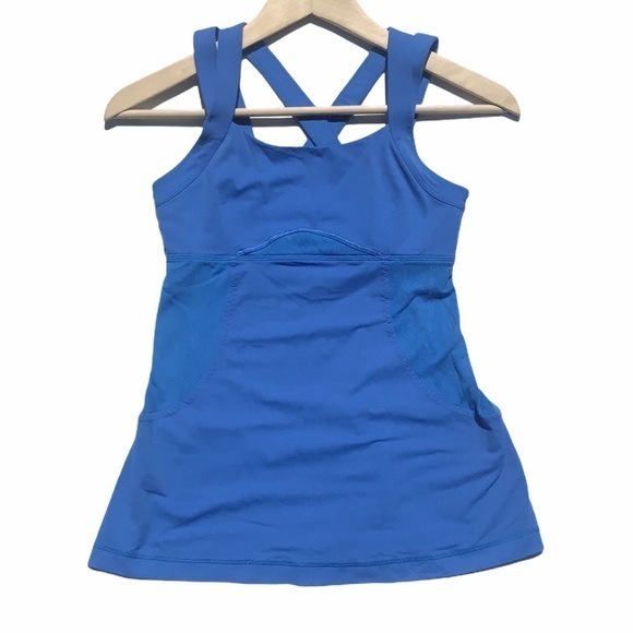 Lululemon Chaturanga Tank in Color: Porcelain Blue - Picture 3 of 10